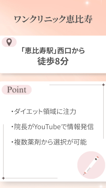 ワンクリニック恵比寿